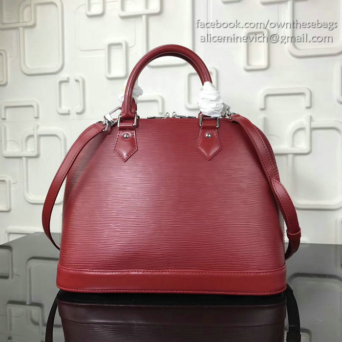 Louis Vuitton Epi Leather Alma MM Burgundy M40302