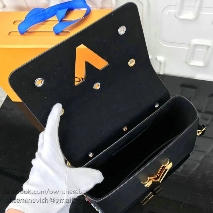 Louis Vuitton Epi Leather Twist MM Noir M54127