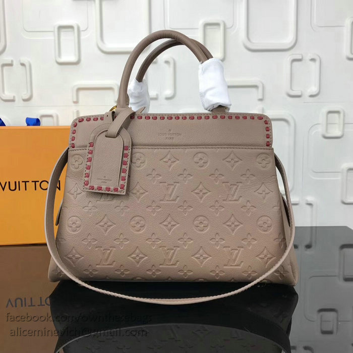 Louis Vuitton Monogram Empreinte Vosges MM Taupe Glace M43249