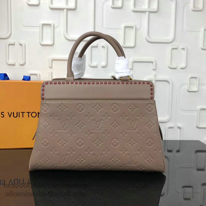 Louis Vuitton Monogram Empreinte Vosges MM Taupe Glace M43249