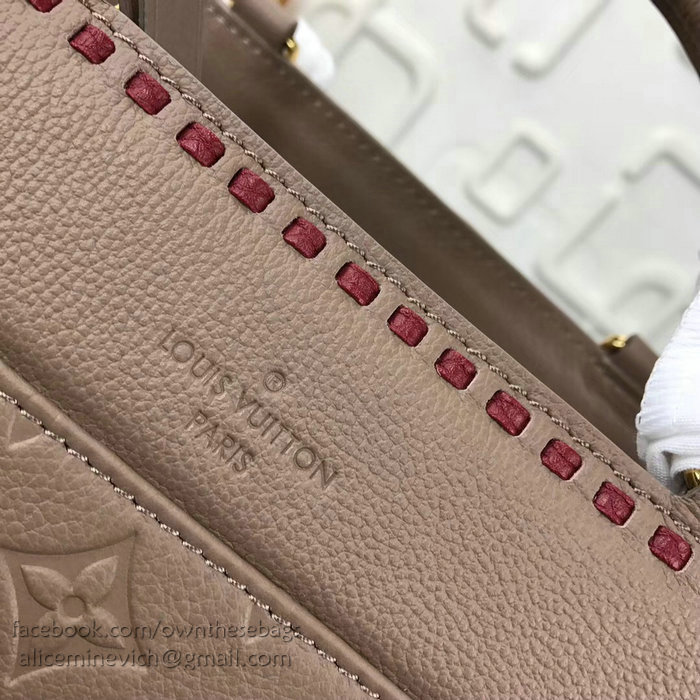 Louis Vuitton Monogram Empreinte Vosges MM Taupe Glace M43249