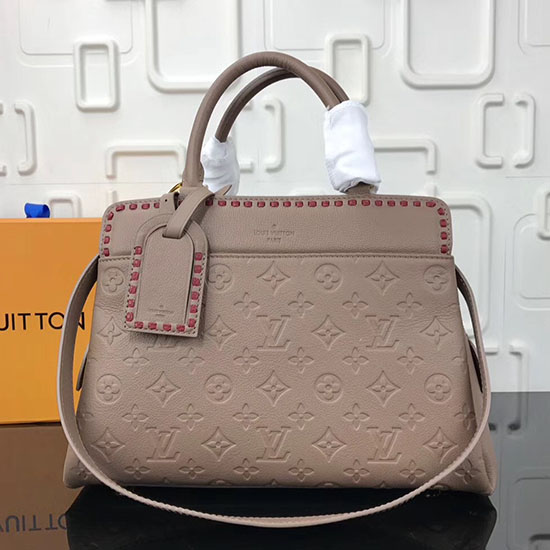 Louis Vuitton Monogram Empreinte Vosges MM Taupe Glace M43249