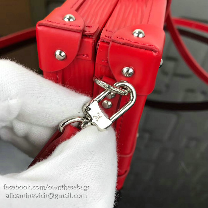 Louis Vuitton Supreme X Petite Malle Red M94219