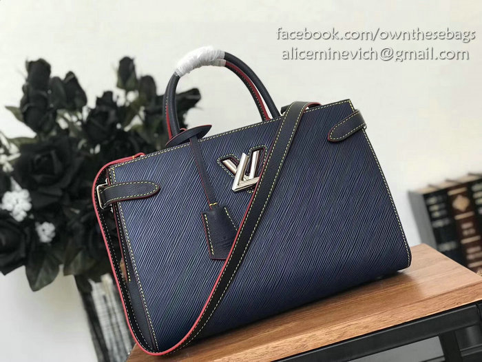 Louis Vuitton Epi Leather Twist Tote Indigo M54980