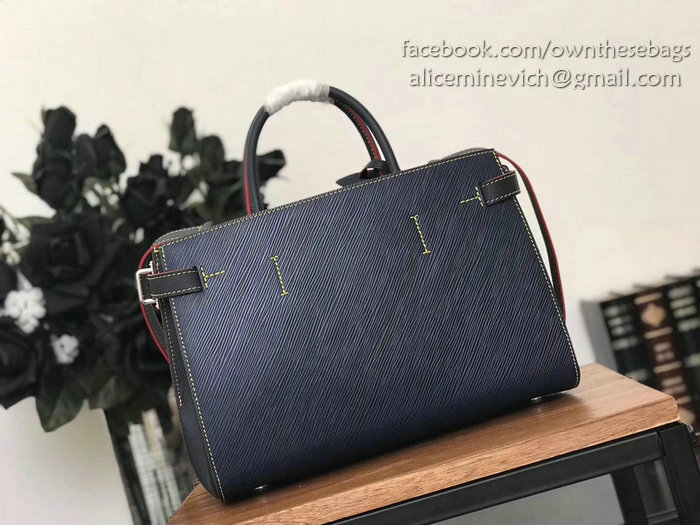 Louis Vuitton Epi Leather Twist Tote Indigo M54980