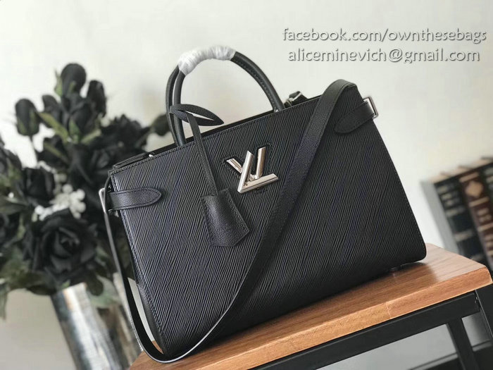 Louis Vuitton Epi Leather Twist Tote Noir M54980