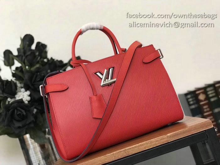 Louis Vuitton Epi Leather Twist Tote Red M54980