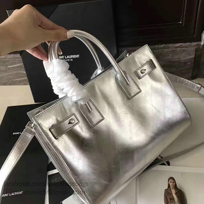 Saint Laurent Medium Sac De Jour Souple Bag Silver 477477