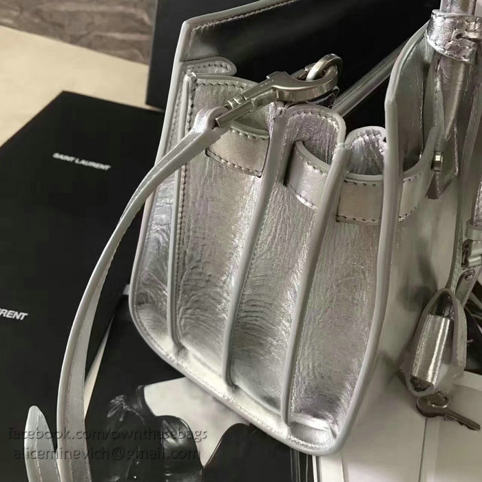 Saint Laurent Medium Sac De Jour Souple Bag Silver 477477