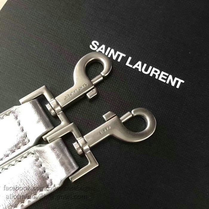 Saint Laurent Small Sac De Jour Souple Bag Silver 466283