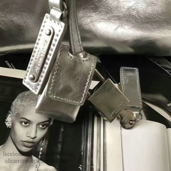 Saint Laurent Small Sac De Jour Souple Bag Silver 466283