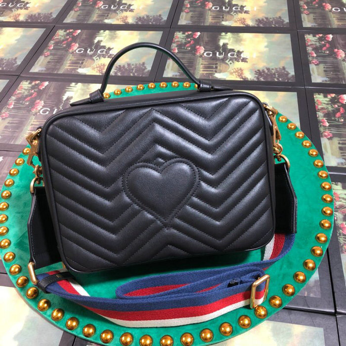 Gucci GG Marmont Small Shoulder Bag Black 498100