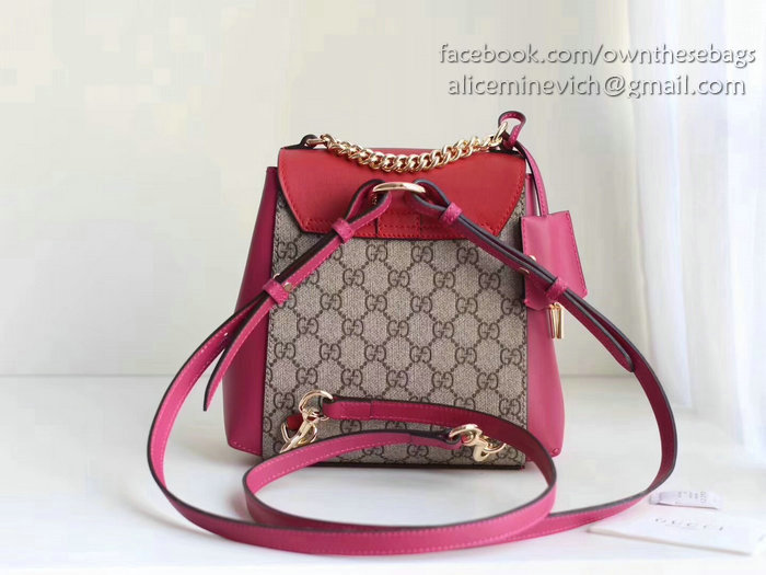 Gucci Padlock GG Supreme Backpack Red 498194