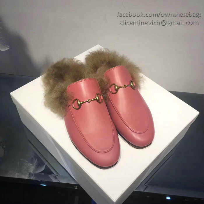 Gucci Princetown Leather Slipper Pink 397749