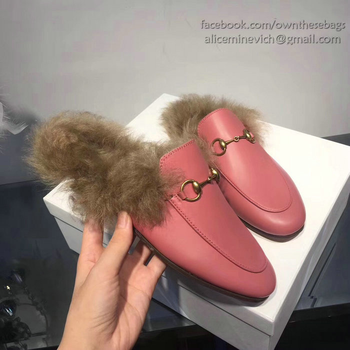 Gucci Princetown Leather Slipper Pink 397749