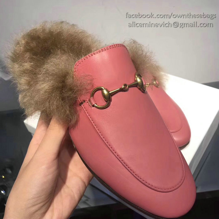 Gucci Princetown Leather Slipper Pink 397749