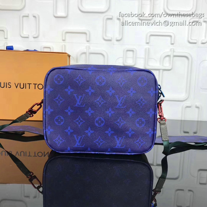 Louis Vuitton Monogram Canvas Messenger Bag Blue M42631