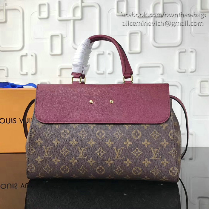 Louis Vuitton Monogram Canvas Venus Bag Burgundy M41778