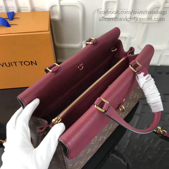 Louis Vuitton Monogram Canvas Venus Bag Burgundy M41778