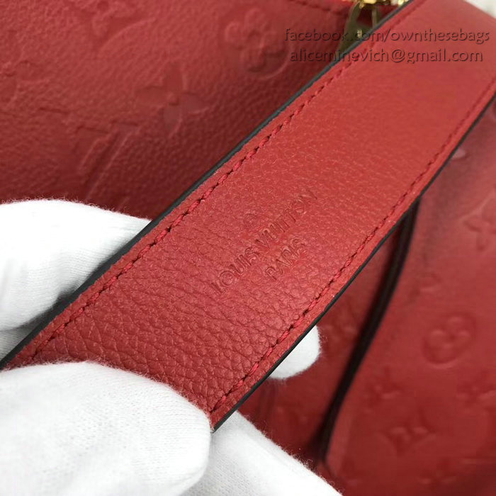 Louis Vuitton Monogram Empreinte Ponthieu PM Red M43719