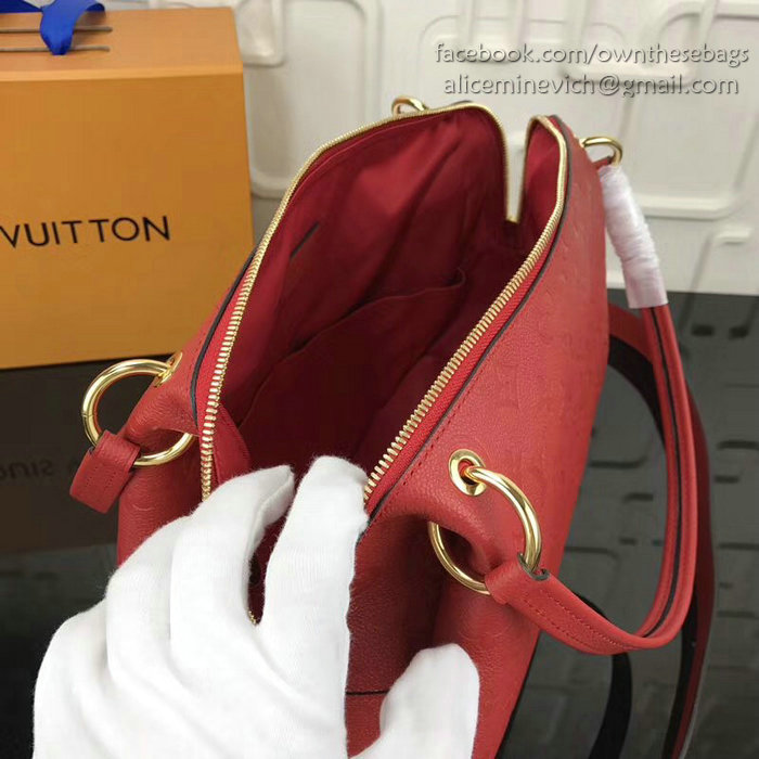 Louis Vuitton Monogram Empreinte Ponthieu PM Red M43719