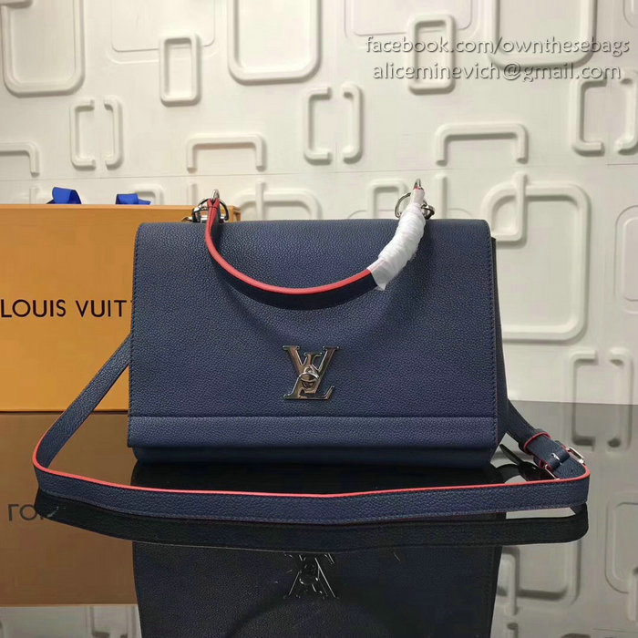 Louis Vuitton Soft Calf Leather LOCKME II Blue M50250