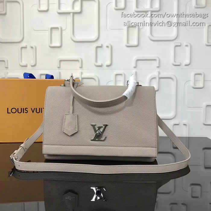 Louis Vuitton Soft Calf Leather LOCKME II Grey M50250