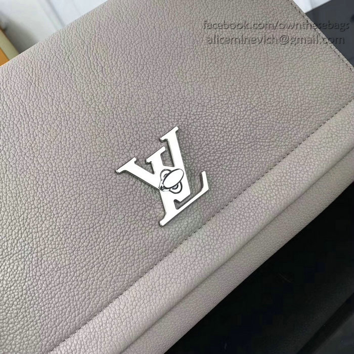 Louis Vuitton Soft Calf Leather LOCKME II Grey M50250