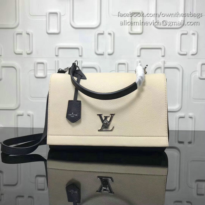 Louis Vuitton Soft Calf Leather LOCKME II Off-white M50250