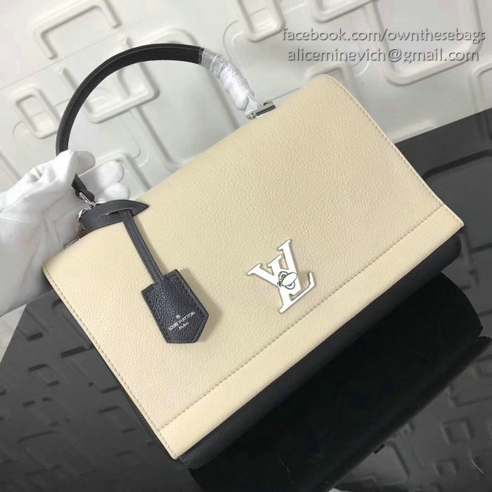 Louis Vuitton Soft Calf Leather LOCKME II Off-white M50250