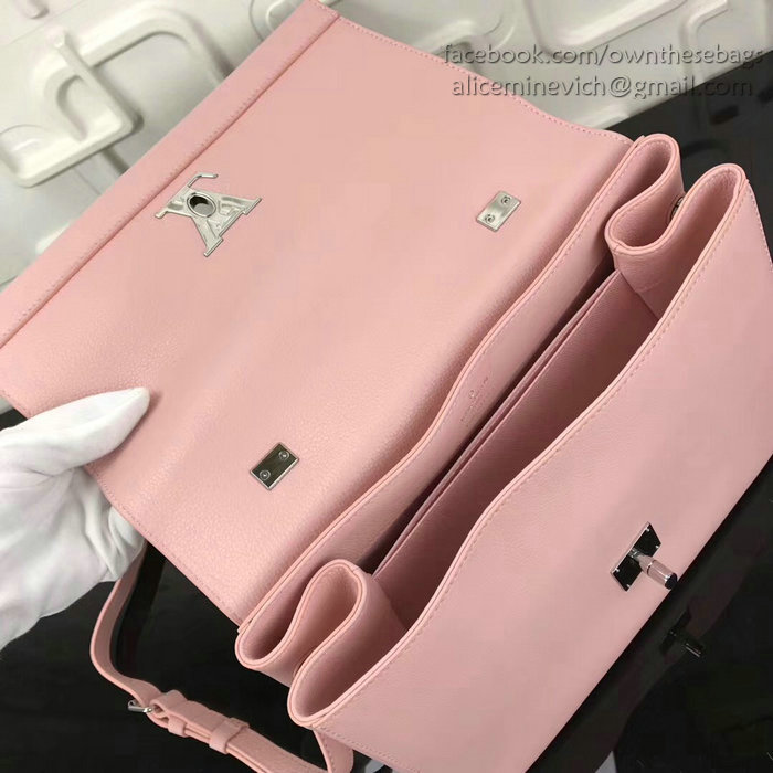 Louis Vuitton Soft Calf Leather LOCKME II Pink M50250