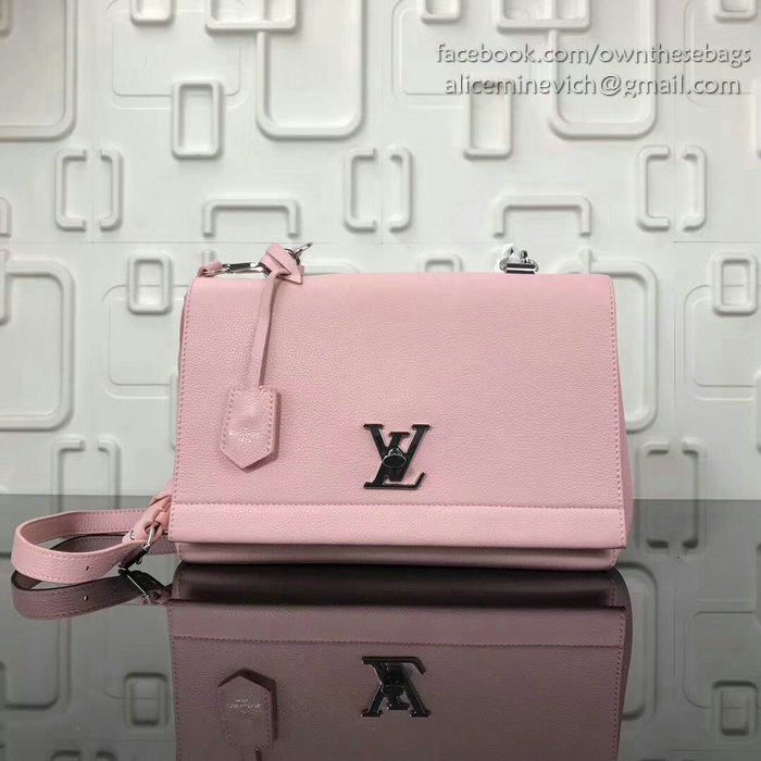 Louis Vuitton Soft Calf Leather LOCKME II Pink M50250