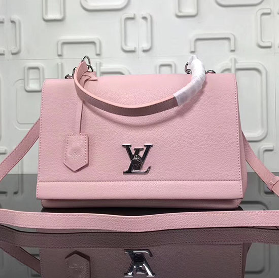 Louis Vuitton Soft Calf Leather LOCKME II Pink M50250