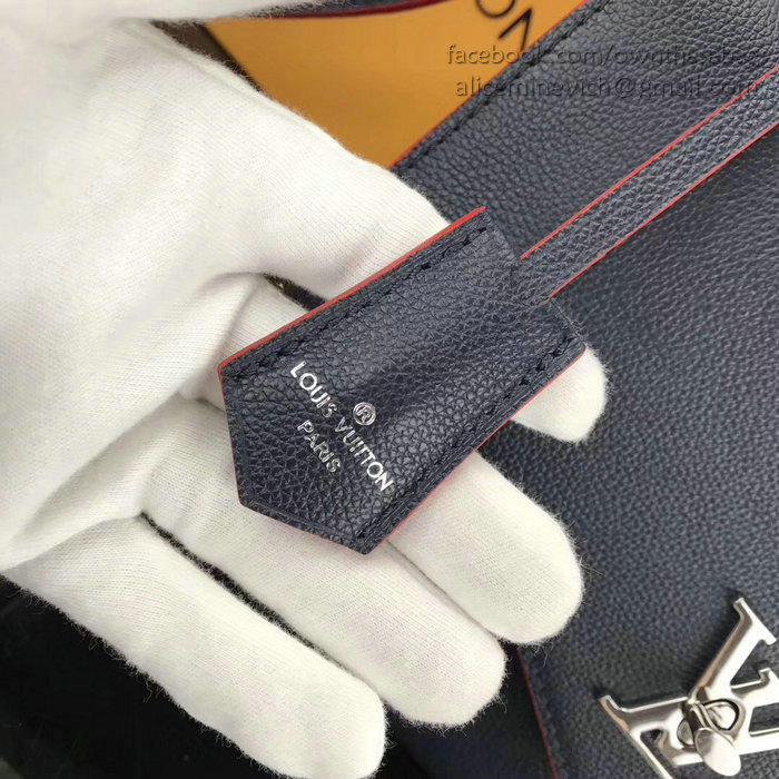 Louis Vuitton Soft Calfskin My Lockme Blue M54878