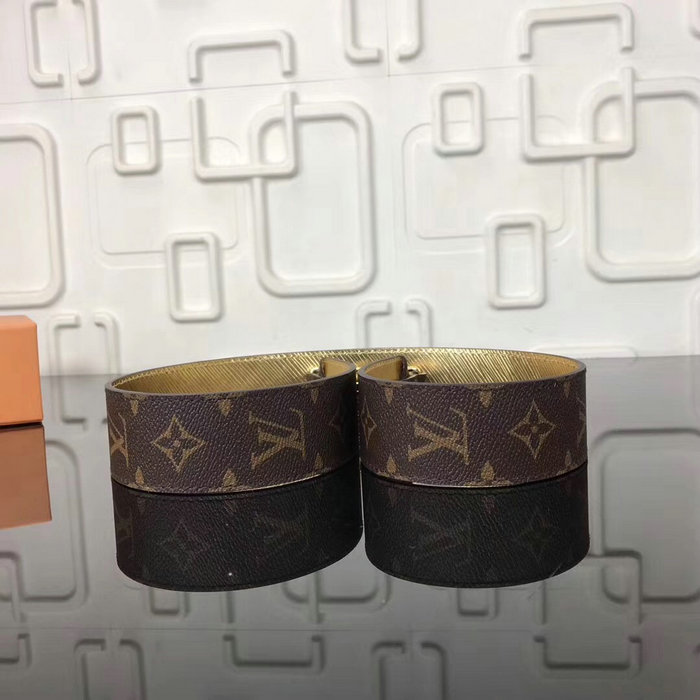 Louis Vuitton Bandouliere Monogram Shoulder Strap Gold J110903