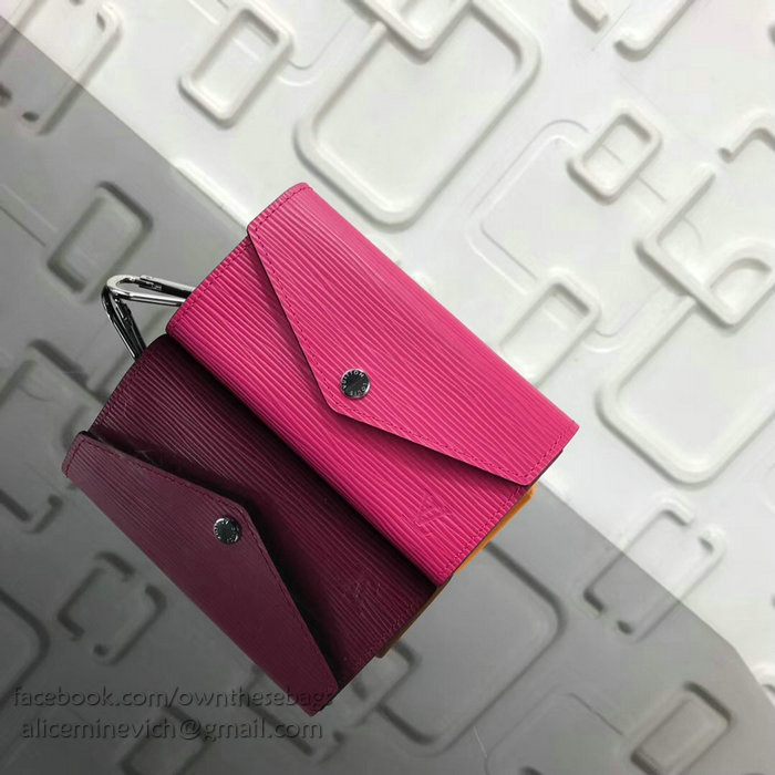 Louis Vuitton Epi Leather Key Pouch Fuchsia M56246