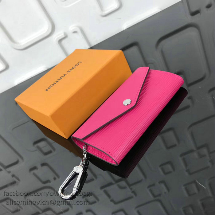 Louis Vuitton Epi Leather Key Pouch Fuchsia M56246