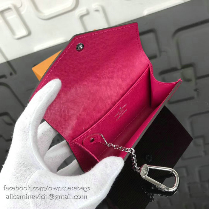 Louis Vuitton Epi Leather Key Pouch Fuchsia M56246