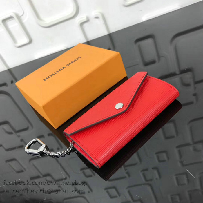 Louis Vuitton Epi Leather Key Pouch Red M56246