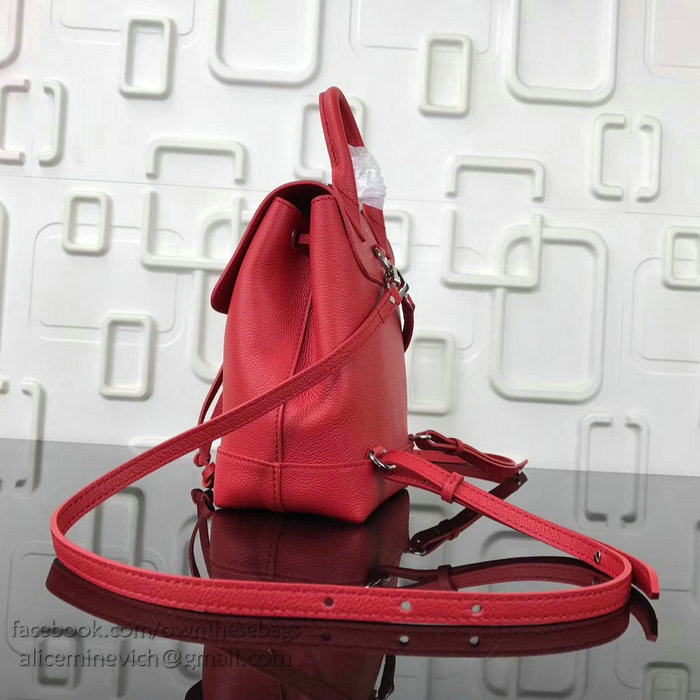 Louis Vuitton Soft Calfskin Lockme Backpack Mini Red M54573