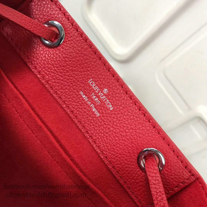 Louis Vuitton Soft Calfskin Lockme Backpack Mini Red M54573