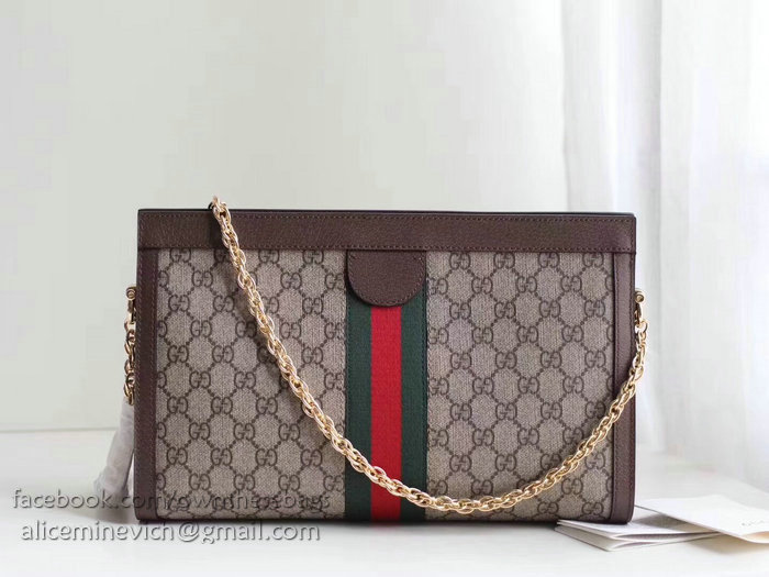 Gucci Ophidia GG Medium Shoulder Bag Brown 503876