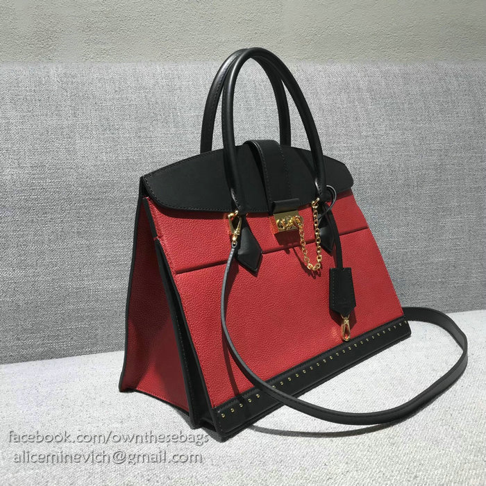 Louis Vuitton Calfskin Cour Marly MM Red M51651