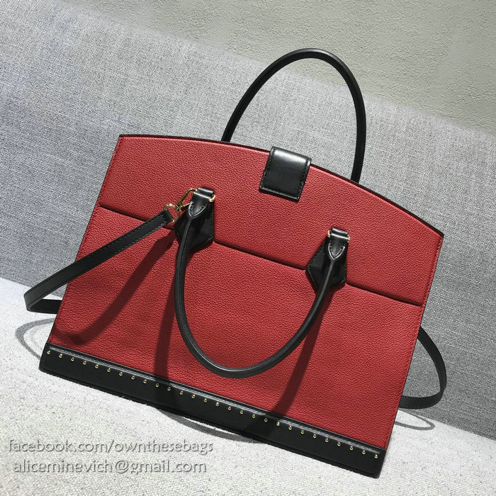 Louis Vuitton Calfskin Cour Marly MM Red M51651