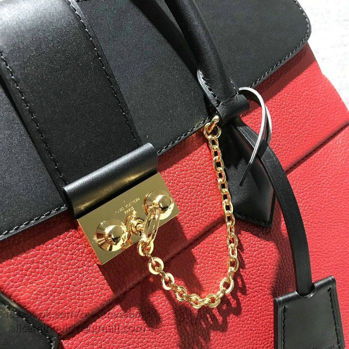 Louis Vuitton Calfskin Cour Marly MM Red M51651