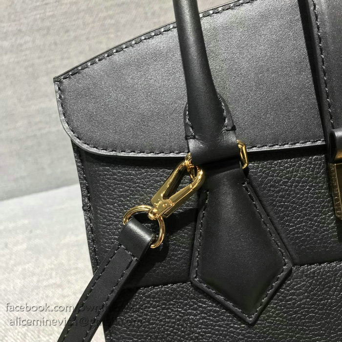 Louis Vuitton Calfskin Cour Marly PM Black M51654