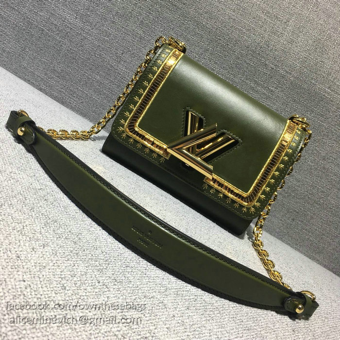 Louis Vuitton Calfskin Twist PM Green M54746