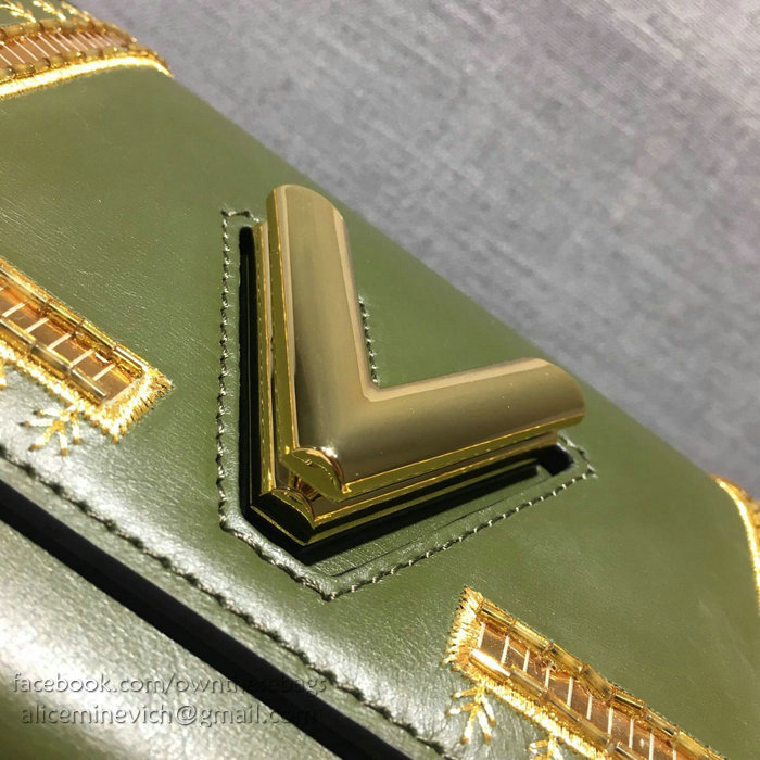 Louis Vuitton Calfskin Twist PM Green M54746