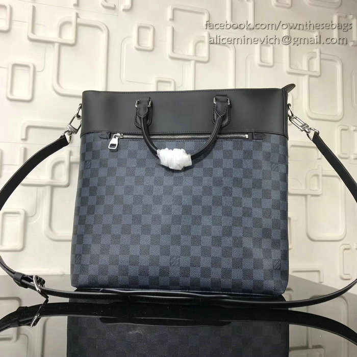 Louis Vuitton Damier Cobalt Canvas Newport Tote N41588