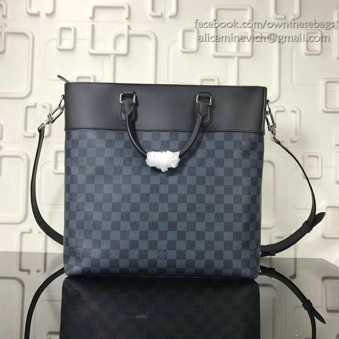 Louis Vuitton Damier Cobalt Canvas Newport Tote N41588